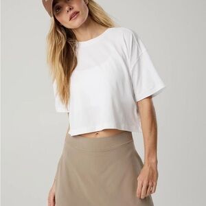 aerie lets stretch cropped t-shirt
